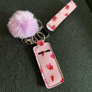 Lip gloss key chain